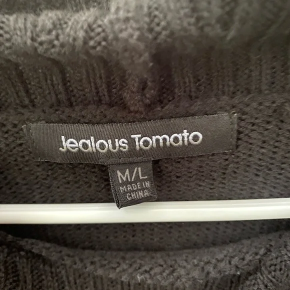 Jealous Tomato NWOT  SZ M/L COWLNECK SWEATER - Picture 3 of 3